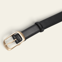 La Ceinture Pour Femme Honorine - Ceinture en daim à boucle ardillon dorée