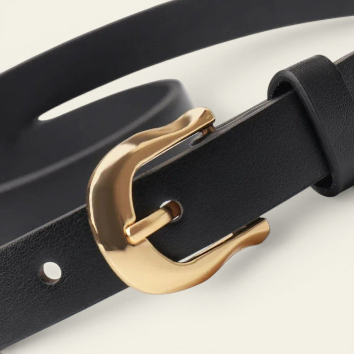 La Ceinture Pour Femme Léa - Ceinture très fine à boucle dorée