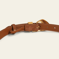 La Ceinture Pour Femme Léonore - Ceinture en daim à boucle dorée vintage