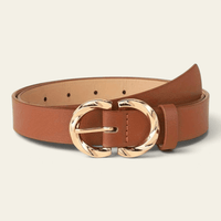 La Ceinture Pour Femme Manon - Ceinture classique à boucle dorée entrelacée