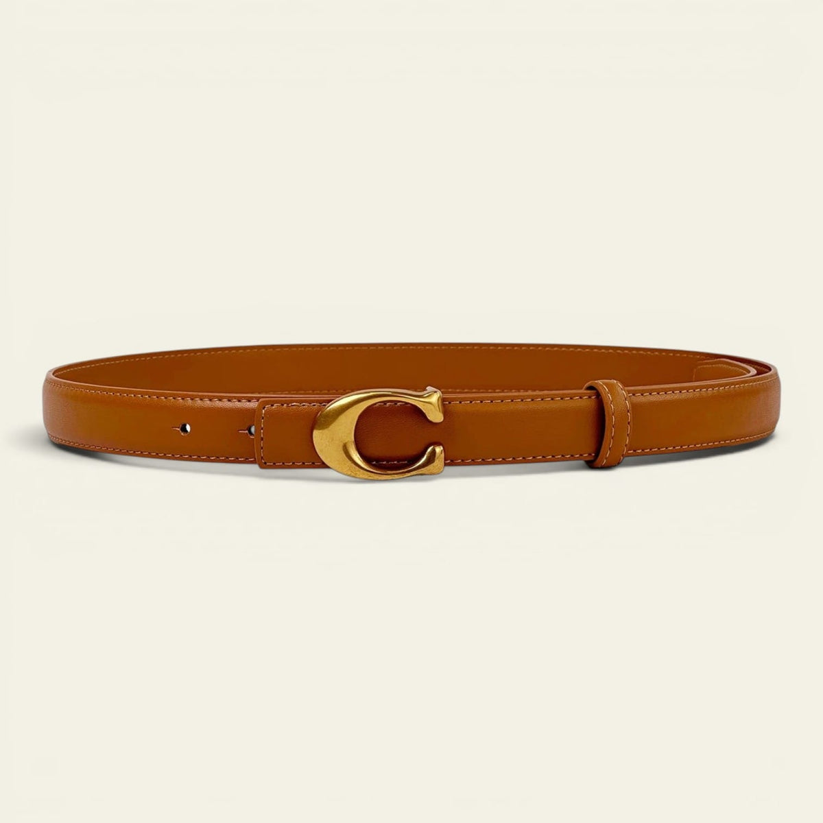 La Ceinture Pour Femme Ombeline - Ceinture fine à boucle crochet dorée