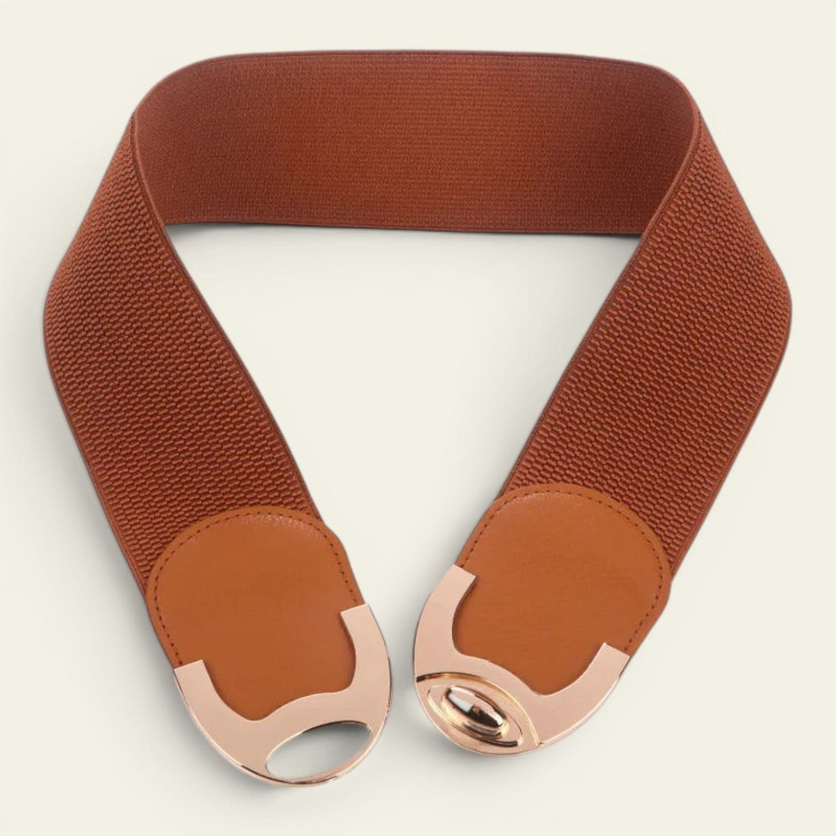 La Ceinture Pour Femme Philippine - Ceinture large élastique à boucle dorée