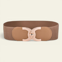 La Ceinture Pour Femme Philippine - Ceinture large élastique à boucle dorée