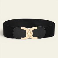 La Ceinture Pour Femme Philippine - Ceinture large élastique à boucle dorée