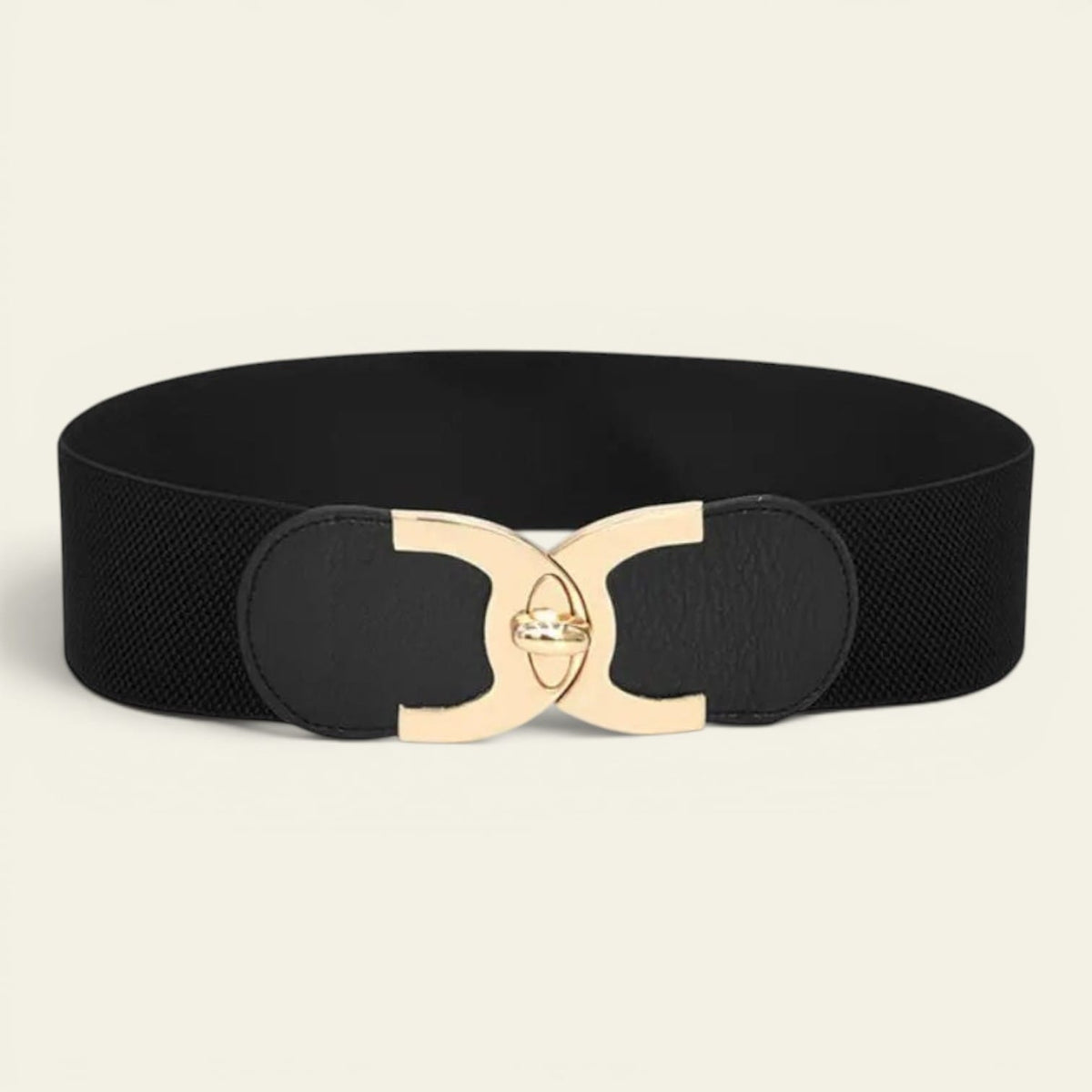 La Ceinture Pour Femme Philippine - Ceinture large élastique à boucle dorée