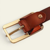 La Ceinture Pour Femme Rose - Ceinture fine en cuir à boucle rectangulaire