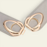 La Ceinture Pour Femme Valentine - Ceinture large élastique à double anneaux dorés