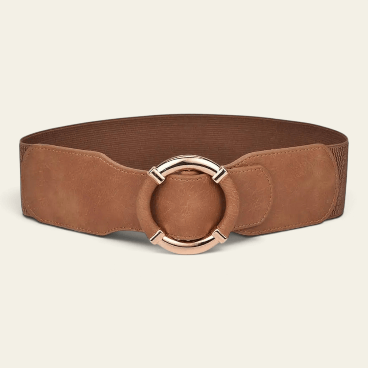 La Ceinture Pour Femme Violette - Ceinture oversize élastique à anneau doré enveloppé