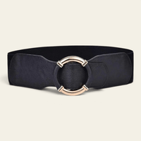 La Ceinture Pour Femme Violette - Ceinture oversize élastique à anneau doré enveloppé