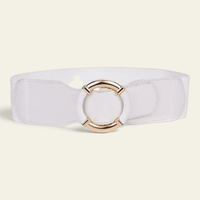 La Ceinture Pour Femme Violette - Ceinture oversize élastique à anneau doré enveloppé