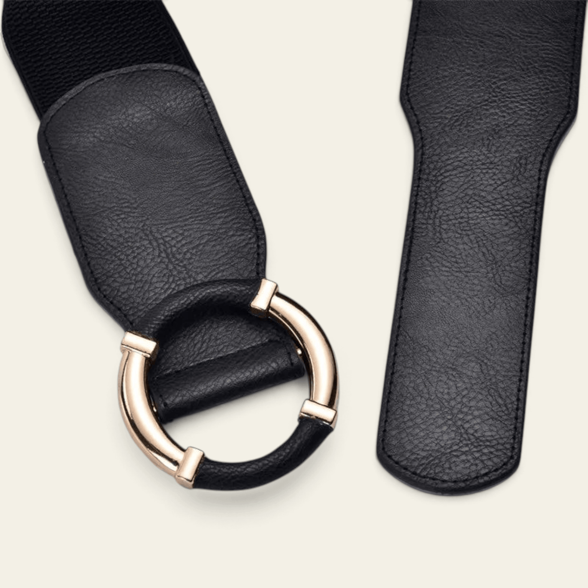 La Ceinture Pour Femme Violette - Ceinture oversize élastique à anneau doré enveloppé