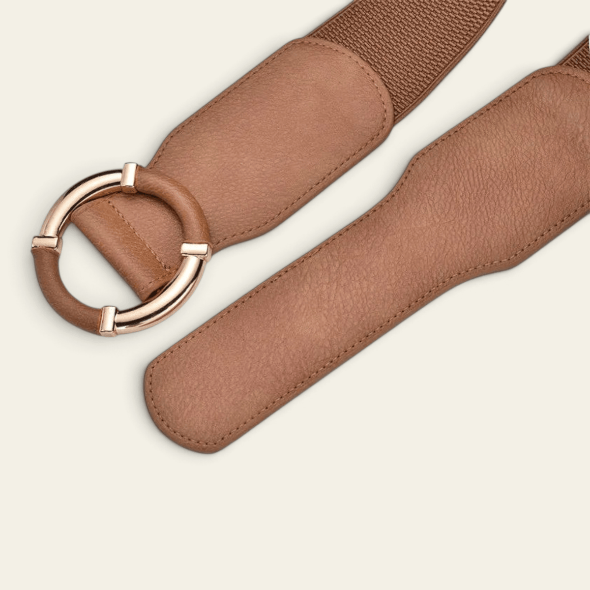 La Ceinture Pour Femme Violette - Ceinture oversize élastique à anneau doré enveloppé