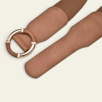 La Ceinture Pour Femme Violette - Ceinture oversize élastique à anneau doré enveloppé