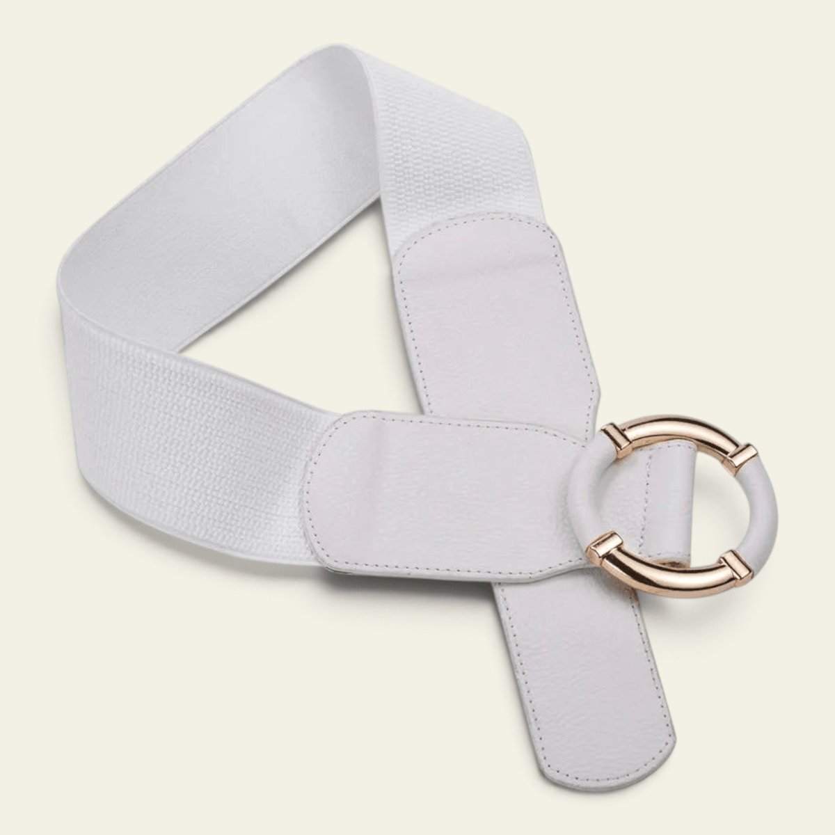 La Ceinture Pour Femme Violette - Ceinture oversize élastique à anneau doré enveloppé
