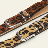 La Ceinture Pour Femme Zoé - Ceinture léopard en cuir façon poulain
