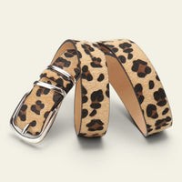 La Ceinture Pour Femme Zoé - Ceinture léopard en cuir façon poulain